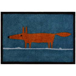 Scion Mr Fox Doormat, Blue